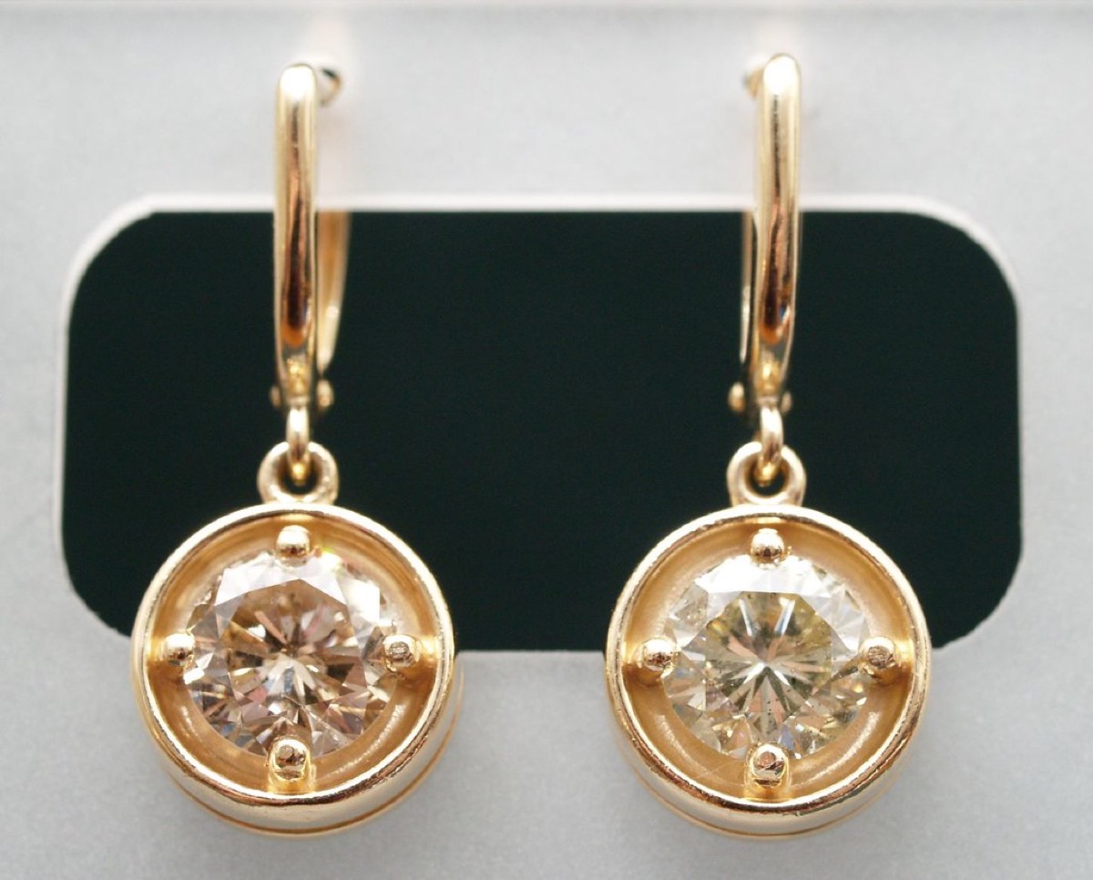 Natural Moissanite Diamond Tennis Necklace with Earrings